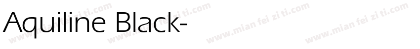 Aquiline Black字体转换